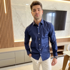 Camisa Social RL Manga Longa Azul - comprar online