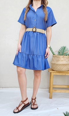 Vestido Inés / denim oscuro - tienda online