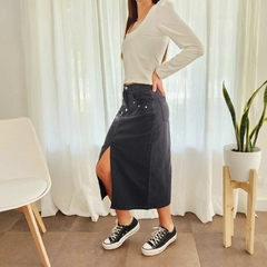 Pollera Amelia / negro - tienda online