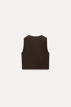 Top Cropped / chocolate - tienda online