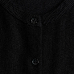 Cardigan de punto fino / negro - tienda online
