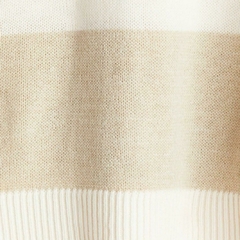 Imagen de Sweater blanco con rayas beige