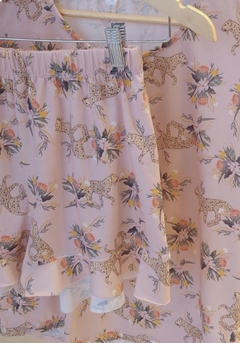 Pijama Print flowers rosa