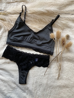 CONJUNTO LYCRA GRIS