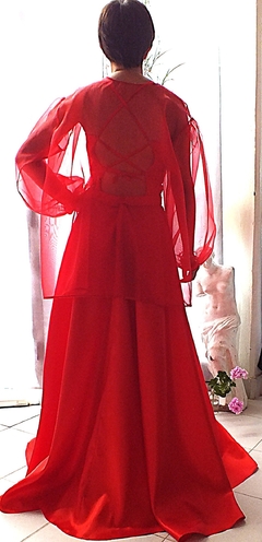 vestido prom red - comprar online