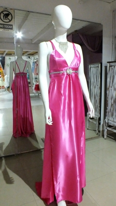 VESTIDO GALA FUCSIA