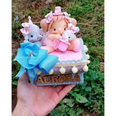 Caixa cenário boneca palhaça Circo Rosa - comprar online
