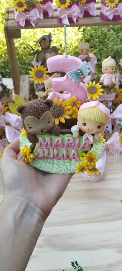 Topo de bolo Luxo A Masha e o Urso