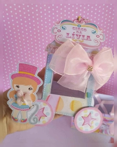 Kit básico de papelaria luxo Circo Rosa na internet