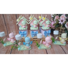 Jardim encantado kit com 10 mimos em biscuit - comprar online