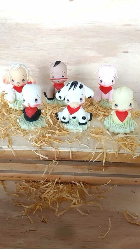 Apliques fazendinha kit com 10 unidades