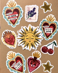 Paquete de stickers milagrito sueños en internet