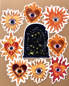 Paquete de stickers me abrazaré en lo incierto en internet