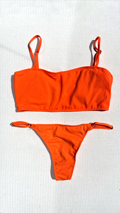 Bikini bando naranja flúor