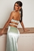 Vestido veludo brilho Menta - comprar online
