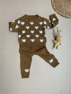 Conjunto blusa e calça tricô - Maja baby