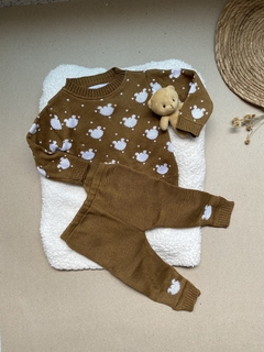 Imagem do Conjunto blusa e calça tricô unissex