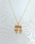 COLAR CANGA PALAVRA MÃE CASAL BANHADO A OURO 18K