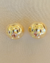 BRINCO ESFERA MARTELADA BANHADA A OURO 18K - comprar online