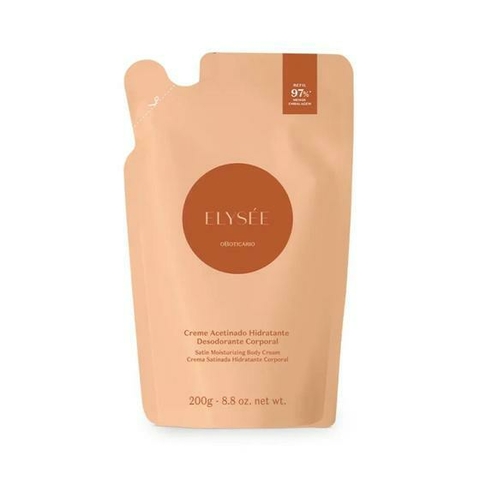 Refil Creme Desodorante Hidratante Corporal Elysee 200g Acetinado