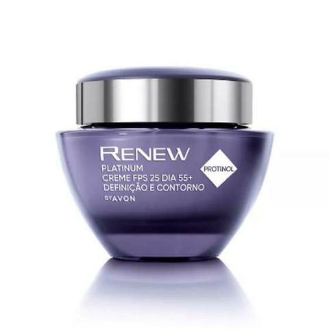 Creme Renew Platinum Dia Definição e Contorno 55+ FPS25 50g