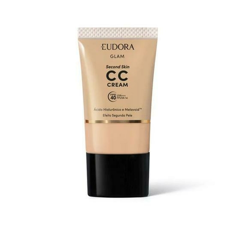 CC Cream Eudora Glam Second Skin Cor 10 30ml