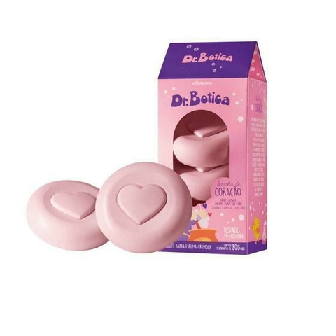 Sabonete Barra Trio Dr.Botica Banho do Coração 80g cada
