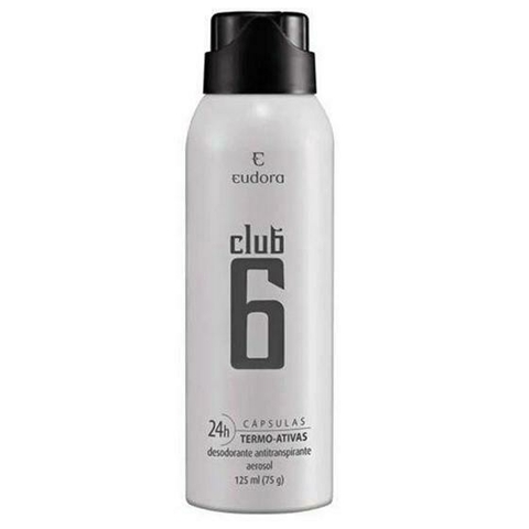 Club 6 Desodorante Antitranspirante Aerossol Masculino 75g/125ml
