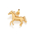 Pingente Rommanel cavalo folheado a ouro com zircônias - 542301