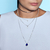 Choker banhada a rhodium com zircônia - 130452 na internet