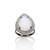 Maxi anel gota banhado a rhodium negro - 410041