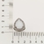 Maxi anel gota banhado a rhodium negro - 410041 na internet