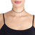 Gargantilha choker rivieras banhada a rhodium negro com cristais - 430013 na internet