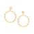 Maxi brinco folheado a ouro 18k - tam.único 527066