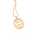 Pingente oval folheado a ouro 18k com zircônias - tam.único 542468 - comprar online