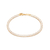Pulseira Rommanel riviera folheada a ouro com zircônias baguetes 17 cm 552081
