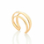 Anel ajustável folheado a ouro 18k - 513015 - comprar online