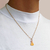 Pingente vestido bela banhado a ouro 18k com aplicação de resina - tam.único 542822 - Leila Rommanel - Loja Online 