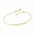 Pulseira espírito santo folheada a ouro 18k - tam.19 552132