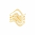 Anel banhado a ouro 18k vazado 510831 - comprar online