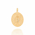 Medalha nossa senhora de fátima folheada a ouro - 542374