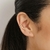 Piercing de pressão corações folheado a ouro - 526768