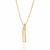 Pingente retangular folheado a ouro - 542698 - comprar online