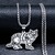 Aço inoxidável gato pingente colar para fêmea, animal bonito pet, moda jóias