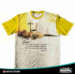 Camiseta Eucaristia - JESUS TOMOU O PÃO... - comprar online