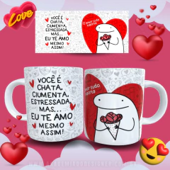 NAN42- Caneca / Flork / Dia dos Namorados / Crush / Noivo / Casados / Eu te AmO