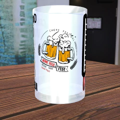CHP03- Caneca de Chopp Vovô ou Papai de Vidro Fosco Com Seu NOME / Tema Flork / Dia dos Pais / Dia do Papai - comprar online