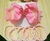 Kit Laço com Pulseiras - Aplique Metal com Resina – Borboleta Pink - comprar online