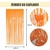 Cortina Festa modelo Franja Cor Laranja Neon para Decoração - comprar online