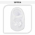 Kit Bebê Charminho – Faixinha e Sapatilha : 4 a 7 meses - Florzinhas / Branca - ArtesaNaty